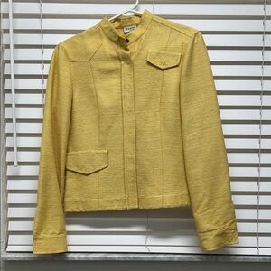 Akris raw silk textured jacket blazer